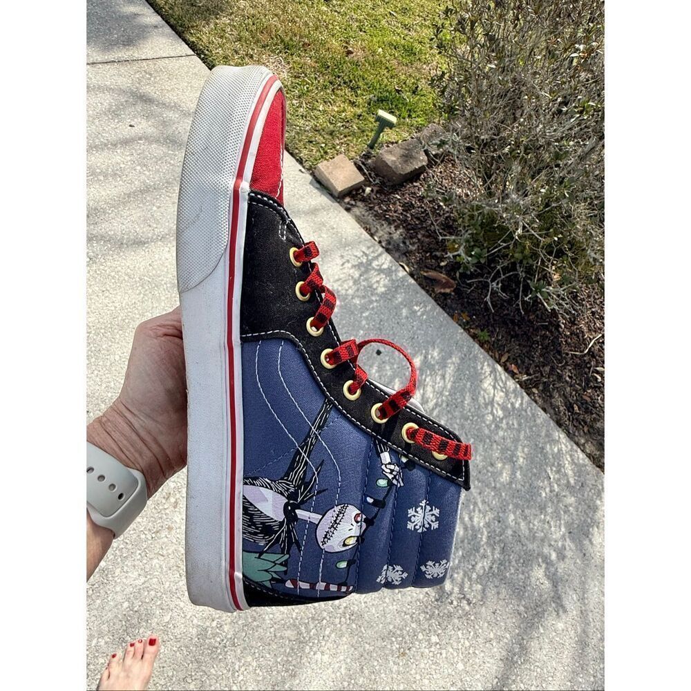 Vans Men's Size 10 Nightmare Before Christmas Sk8 High Shoes Jack Skellington - Picture 11 of 16